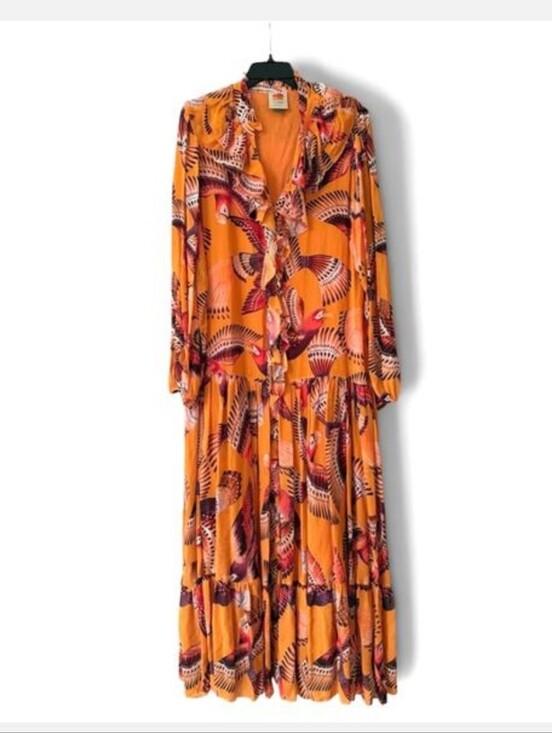 FARM Rio Dresses & Skirts - Farm Rio Flying Macaw Maxi Dress Size Large